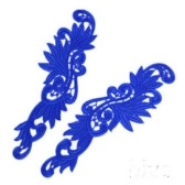 Páros csipke rátét 28x9 cm - BLUE